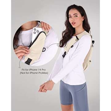 Stylish ODODOS Crossbody Sling Bag for Outdoor Adventures