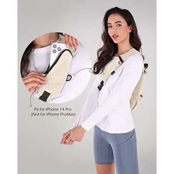 Stylish ODODOS Crossbody Sling Bag for Outdoor Adventures