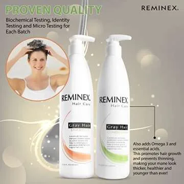 Reminex Anti Grey Hair Shampoo and Conditioner - Color Restore Set