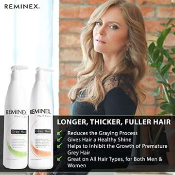 Reminex Anti Grey Hair Shampoo and Conditioner - Color Restore Set