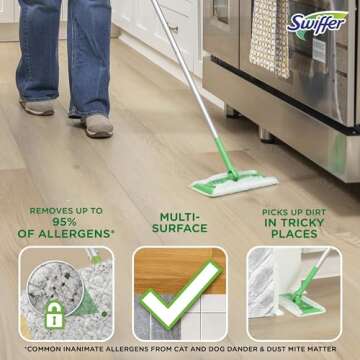 Swiffer Sweeper Dry Sweeping Pad Refills for Floor mop Unscented 40 Count
