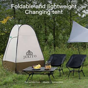 Jekito Pop Up Pod Changing Room Privacy Tent – Instant Portable Outdoor Shower Tent, Camp Toilet, ...