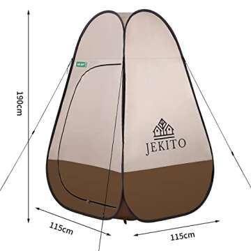 Jekito Pop Up Privacy Tent for Beach & Camping Use