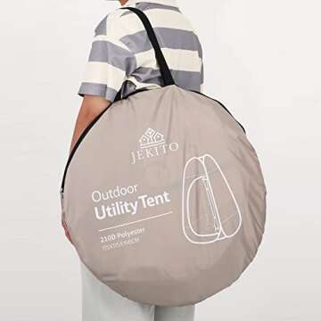 Jekito Pop Up Privacy Tent for Beach & Camping Use
