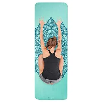 Retrospec Solana Yoga Mat Thick w/Nylon Strap for Men & Women