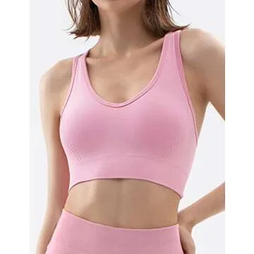 CELER Eco-Friendly Sports Bra for Women with Removable Pads