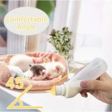 Jiaxix Pet Nursing Bottle for Puppies and Kittens - 5pcs Set