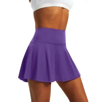 LXNMGO Women's High Waist Pleated Tennis Skirt with Pockets