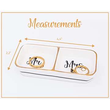 Elegant VERRE ESPRIT Wedding Ring Holder for Couples