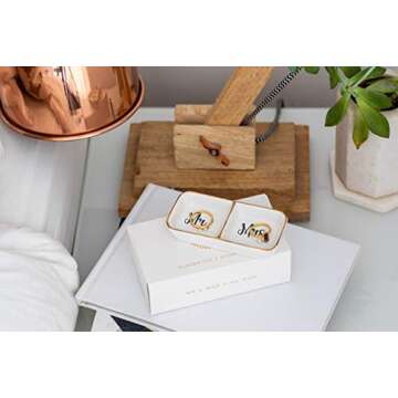 Elegant VERRE ESPRIT Wedding Ring Holder for Couples