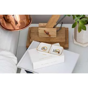 Elegant VERRE ESPRIT Wedding Ring Holder for Couples