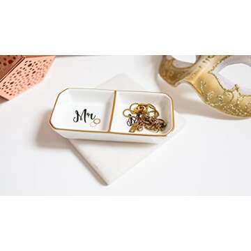 Elegant VERRE ESPRIT Wedding Ring Holder for Couples