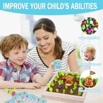 BelaRola Montessori Carrot Harvest Game for Toddlers
