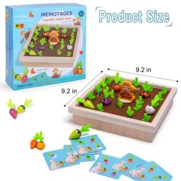 BelaRola Montessori Carrot Harvest Game for Toddlers