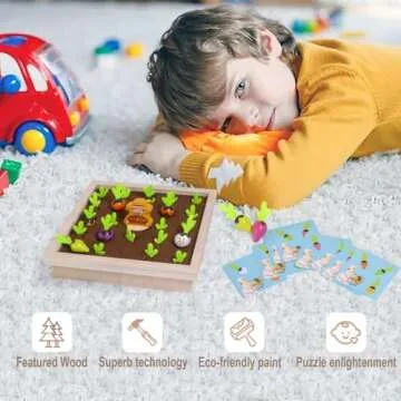 BelaRola Montessori Carrot Harvest Game for Toddlers