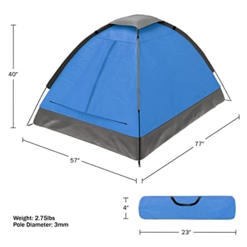 Lightweight 2 Person Camping Tent by Wakeman Outdoors