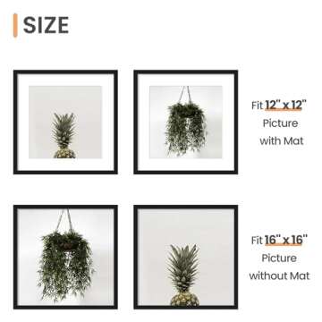 upsimples 16x16 Picture Frame for Home and Office