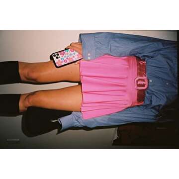 Wildflower Cases - Baby Bloom, Compatible with Apple iPhone 13/14 | Floral, Pastel, Pink, Blue, Trendy, Cute - Protective Black Bumper, 4ft Drop Test Certified, Women Owned Small Business