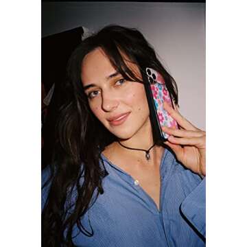 Wildflower Cases - Baby Bloom, Compatible with Apple iPhone 13/14 | Floral, Pastel, Pink, Blue, Trendy, Cute - Protective Black Bumper, 4ft Drop Test Certified, Women Owned Small Business