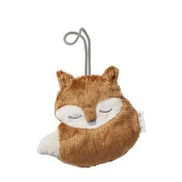 Itzy Ritzy Pacifier & Lovey Set - Includes Silicone Pacifier with Stuffed Animal Lovey - Detachable Plush Fox Pacifier Holder & Coordinating Blue Silicone Pacifier, Ideal for Ages 0 Months & Up