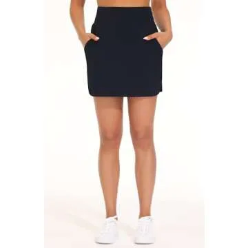 THE GYM PEOPLE Women's Golf Skort Tennis High Waist Lightweight Athletic Casual Skirts Built-in Shor...