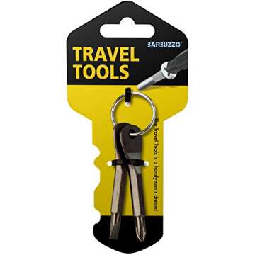 Barbuzzo Travel Tools - Essential Keychain Screwdrivers