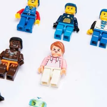 ELECBYTES Minifigures, Minifigs, Action Figure, Mini Figure Toy, MINIFIG People,Minifigures Building Bricks, Mystery Pack (Random 50 Minifig Included)