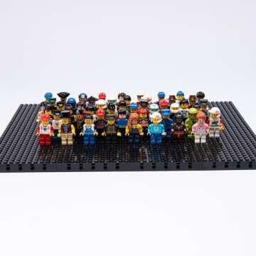 ELECBYTES Minifigures, Minifigs, Action Figure, Mini Figure Toy, MINIFIG People,Minifigures Building Bricks, Mystery Pack (Random 50 Minifig Included)
