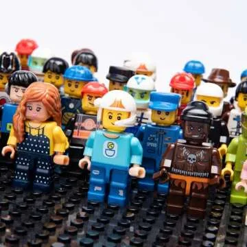 ELECBYTES Minifigures, Minifigs, Action Figure, Mini Figure Toy, MINIFIG People,Minifigures Building Bricks, Mystery Pack (Random 50 Minifig Included)