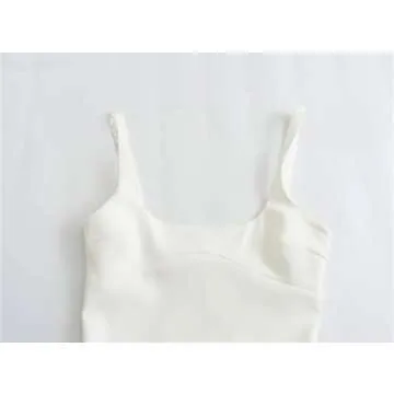 Women's Slim Dresses Solid Slim Tube Top Dress Street Chic Holiday Party Dress Beige Xs