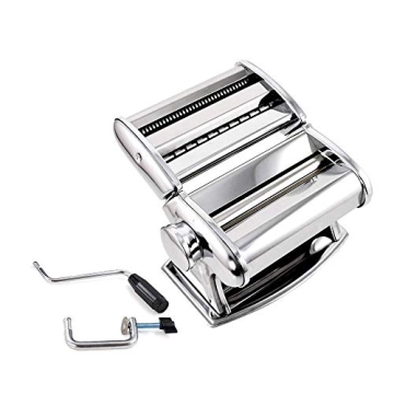 Shule Stainless Steel Pasta Maker with Cutter and Attachments