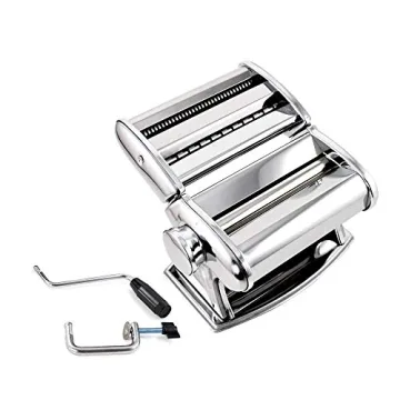 Shule Stainless Steel Pasta Maker with Cutter and Attachments