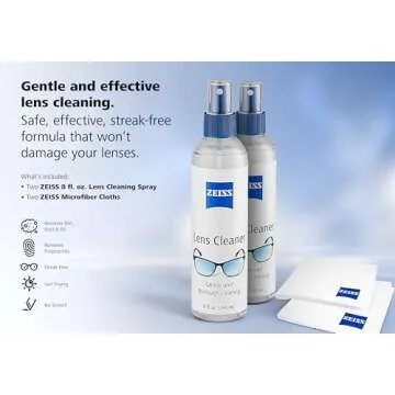 ZEISS Lens Care Pack: 2 Spray Bottles & Microfiber Cloths