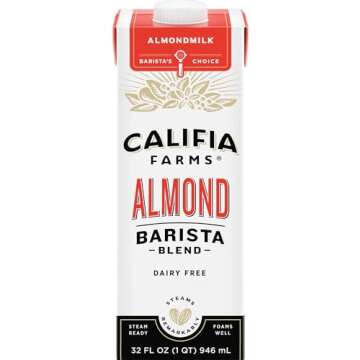 Califia Farms Barista Blend Almond Milk, Original, 32 Ounce (Pack of 2)