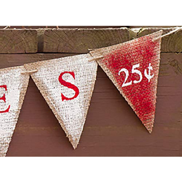 Swanky Party Box 25 Cent Kisses Banner for Valentine's Day