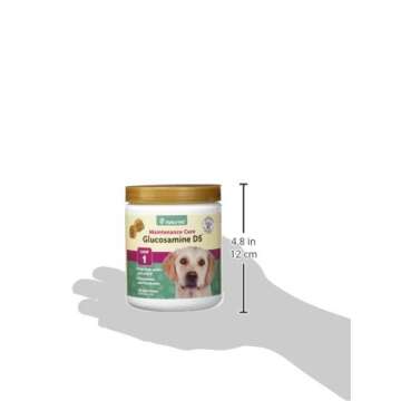 NaturVet Glucosamine DS Level 1 Maintenance, Joint Care Support Supplement for Dogs and Cats, Soft Chews, Made in The USA