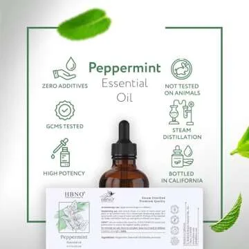 Premium Peppermint Essential Oil - Aromatherapy & DIY