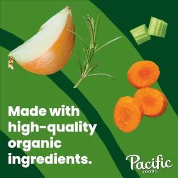 Pacific Foods Organic Unsalted Chicken Bone Broth, 8 oz Carton (Pack of 12)