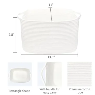 ABenkle Woven Storage Basket - Versatile Decorative Organizer