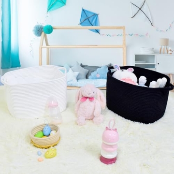 ABenkle Woven Storage Basket - Versatile Decorative Organizer