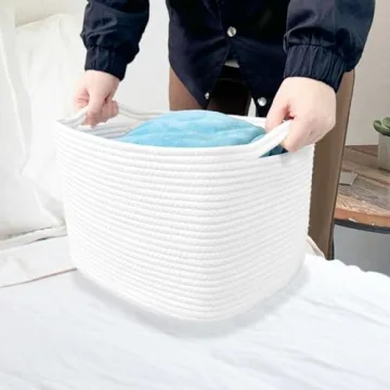 ABenkle Woven Storage Basket - Versatile Decorative Organizer