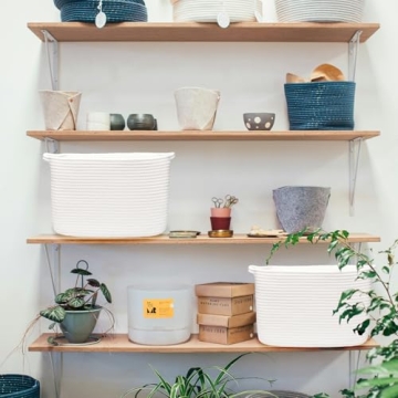 ABenkle Woven Storage Basket - Versatile Decorative Organizer