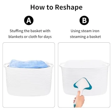 ABenkle Woven Storage Basket - Versatile Decorative Organizer