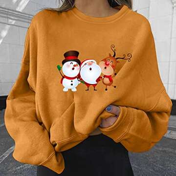 Womens Sweaters Fall 2021, Casual Fall Clothes for Women 2021 Pullover Girl Winter Boho Shirt Long Sleeve Cute Pocket Scary Cheap Womens Halloween Costumes Plus Size