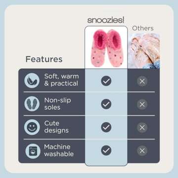 Snoozies Slipper Socks, Women's Lotsa Dots, Pink, Medium