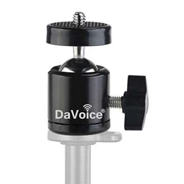 DaVoice Mini Tripod Ball Head for Cameras & Smartphones