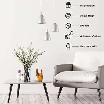 Candellana Finger Candle, Hand-Gesture, Realistic, Modern Home Decor (Rock n Roll Gold)