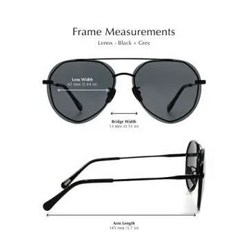 DIFF Lenox Gold + Cherry Blossom Mirror, Designer Oversized Aviator Sunglasses for Women UV400