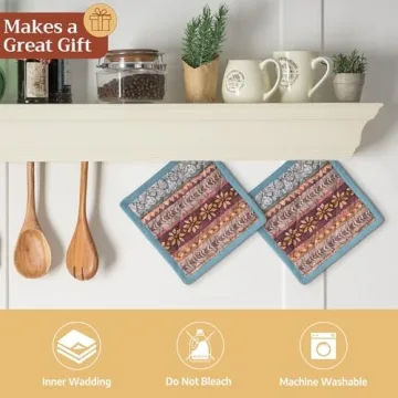Elegant Maison d' Hermine Cotton Pot Holders Set