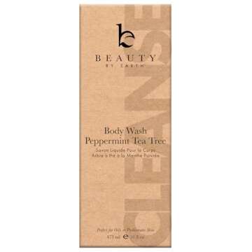 Peppermint Tea Tree Body Wash - USA Made with Organic and Natural Ingredients, Moisturizing Shower G...